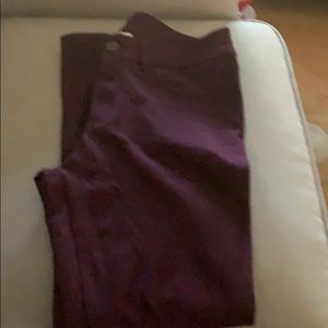 Pants burgundy